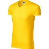 Slim Fit V-neck Koszulka męska P026510F żółty