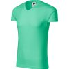 Slim Fit V-neck Koszulka męska P026510F miętowy