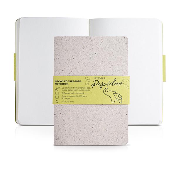 Notes A5 w organicznej okładce z odchodów słonia / Pupidoo P092071P