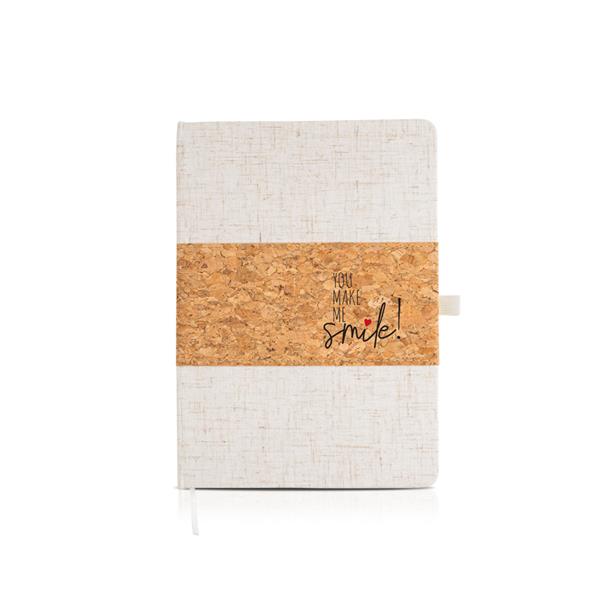 Notes A5 z okładką z lna i korka / BigBang P092555P 7 Notes A5 z okładką z lna i korka / BigBang P092555P