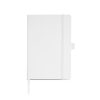 Notes A5 z RPET z gumką na długopis / RNOTE P093134P biały