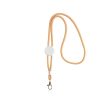 Smycz z karabińczykiem regulowana P093422P pomarańczowy