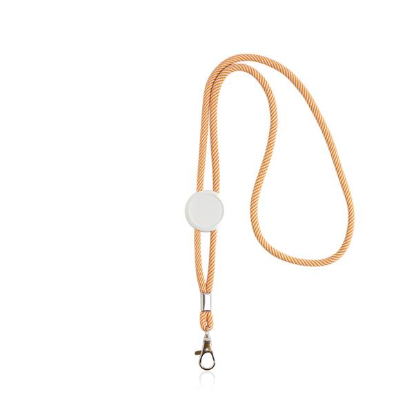 Smycz z karabińczykiem regulowana P093422P pomarańczowy