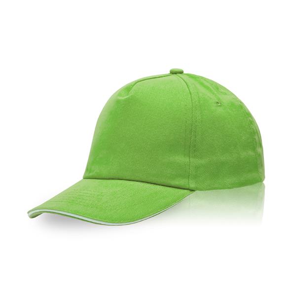 Czapka z daszkiem, bawełna szczotkowana / Zectra P090108P jasnozielony