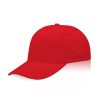 Czapka 6 paneli, z bawełny / Flinn P089915P czerwony