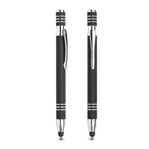 Długopis aluminiowy, gumowany, touch / Chromy P090530P PM-IP131504-W