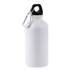 Aluminiowa butelka pod sublimację, z karabińczykiem, 400 ml / Ollaf P090395P biały