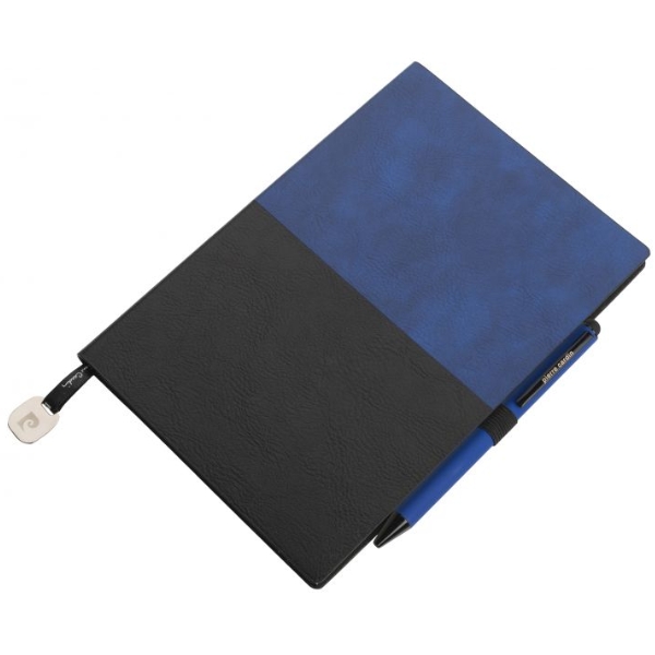 Notes A5 w kropki i długopis REPORTER Pierre Cardin P086448K niebieski