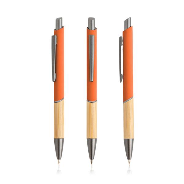 Długopis z recyklingowanego aluminium / Balur P093215P pomarańczowy