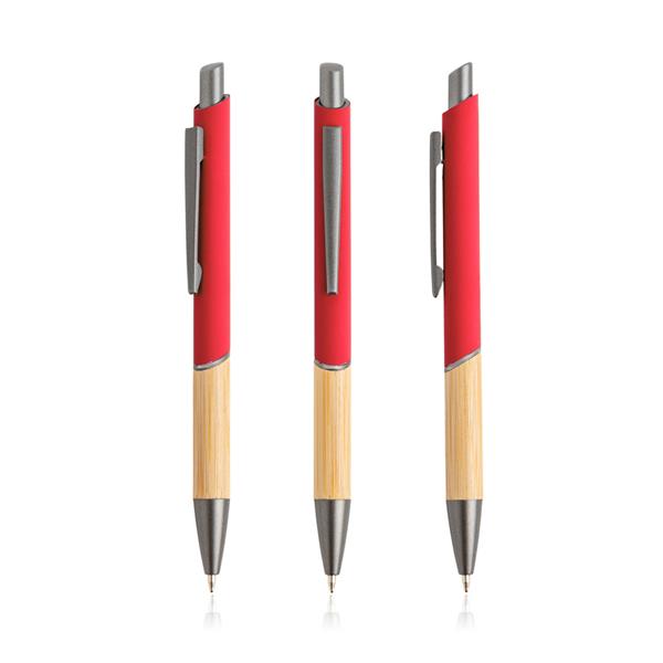 Długopis z recyklingowanego aluminium / Balur P093215P czerwony