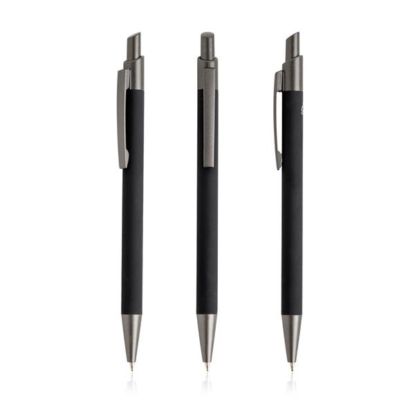 Długopis Soft Touch z recyklingowanego aluminium / Peralu P093245P PM-IP131594-W