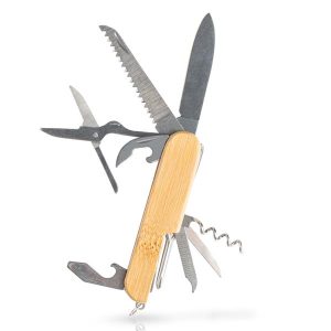Nóż wielofunkcyjny z bambusową rączką / Multiblade P089886P PM-IP20021838
