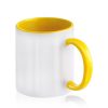 2-kolorowy kubek ceramiczny pod sublimację, 325 ml / Popmug P090155P żółty