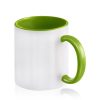 2-kolorowy kubek ceramiczny pod sublimację, 325 ml / Popmug P090155P jasnozielony