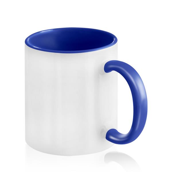 2-kolorowy kubek ceramiczny pod sublimację, 325 ml / Popmug P090155P royal blue