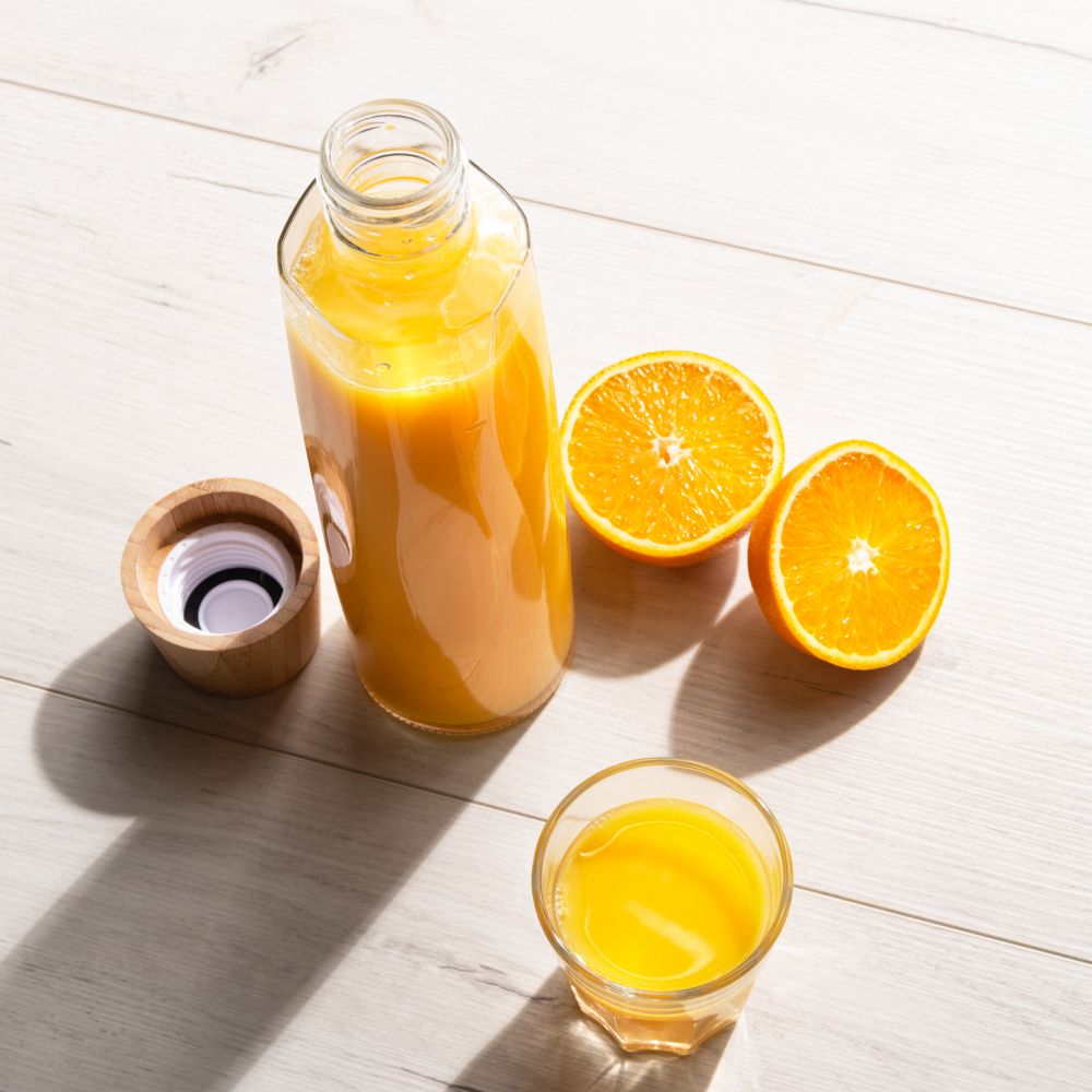 Butelka 750 ml szklana z bambusowym korkiem Vanilla Seazon P093140P