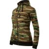 Bluza damska Camo Zipper P031666F camouflage brown