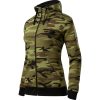 Bluza damska Camo Zipper P031666F camouflage green