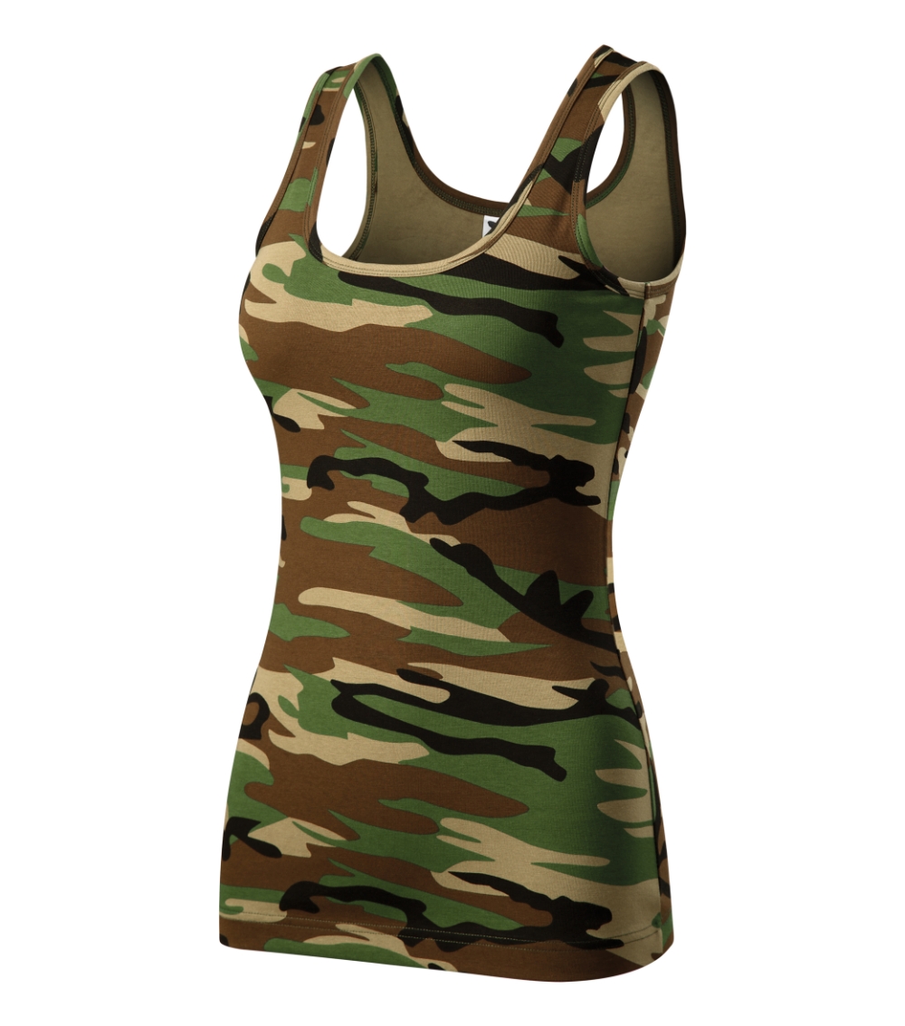 Top damski Camo Triumph P020233F camouflage brown