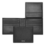 Card wallet with flap Classic Grained Black P092745P