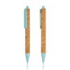 Długopis z korka i włókien pszenicy / Coreat P090603P sky blue