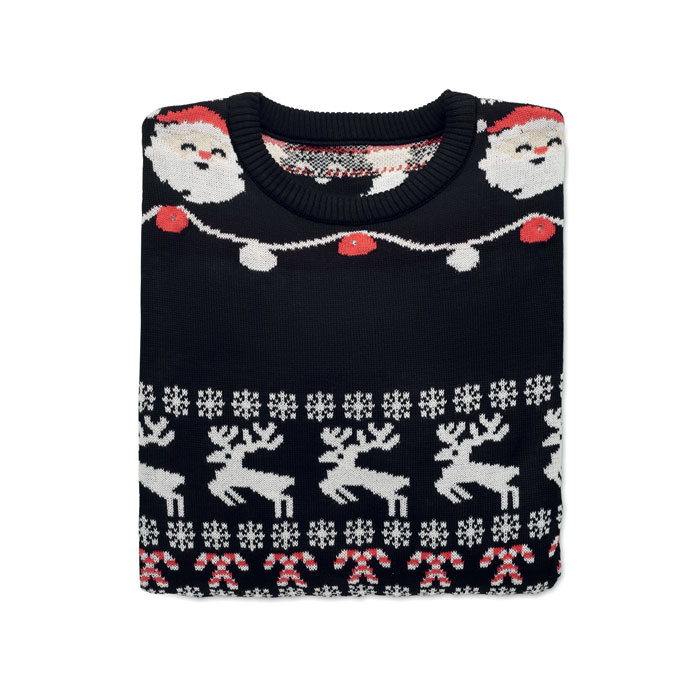Świąteczny sweter LED S/M P067315O