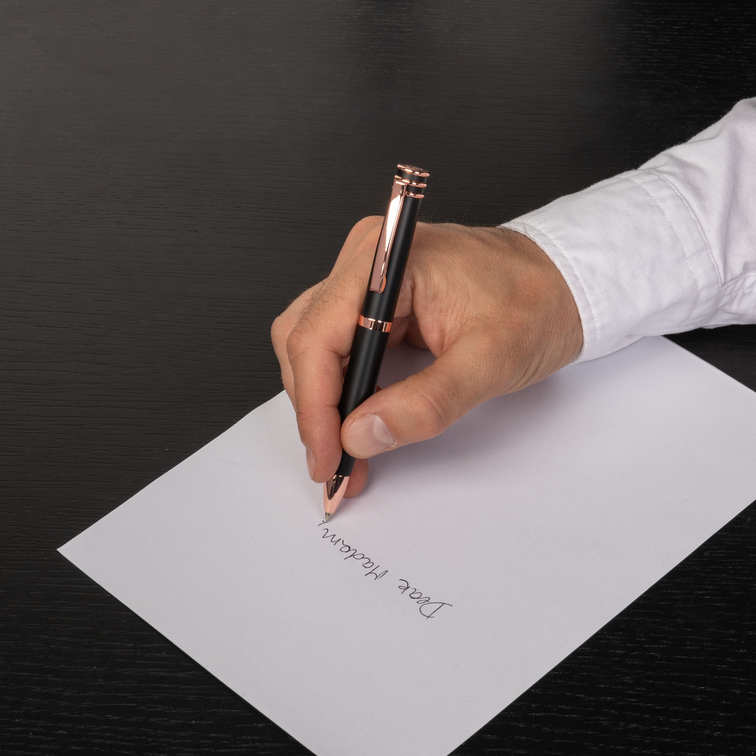 Długopis Austin Black/rosegold P092431P 3 Długopis Austin Black/rosegold P092431P