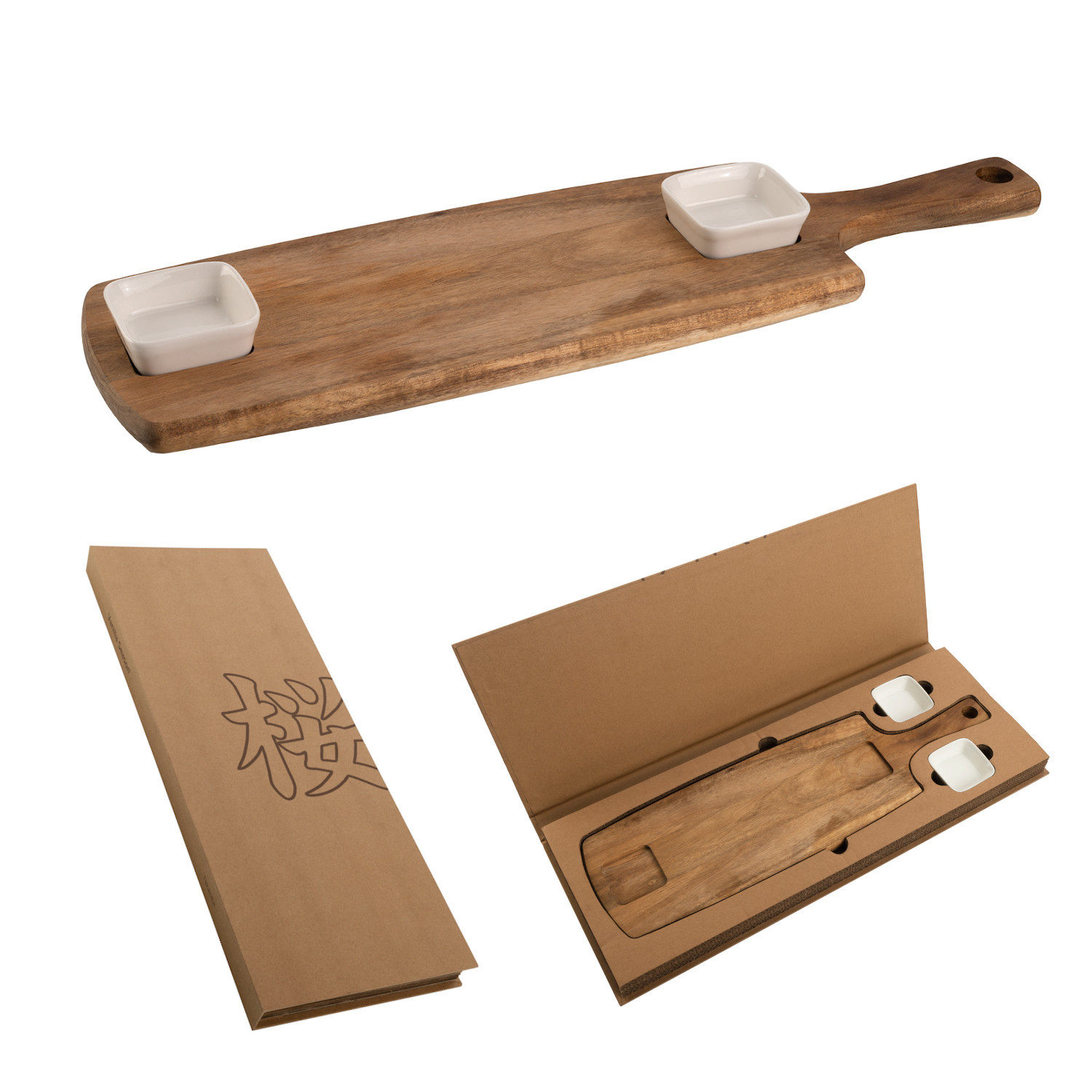 Drewniana deska do serwowania jedzenia Vanilla Season P092633P