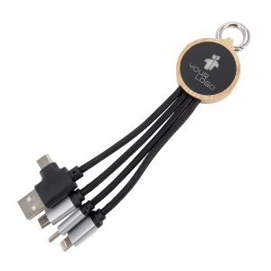 Kabel do ładowania 3w1 z podświetlanym logo P085260K MC-EG059213