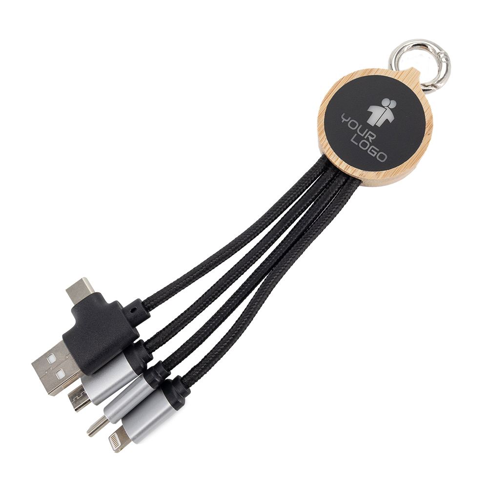 Kabel do ładowania 3w1 z podświetlanym logo P085260K MC-EG059213