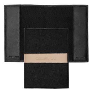 Etui na paszport Delano Taupe & Black P093057P PM-NLP406X