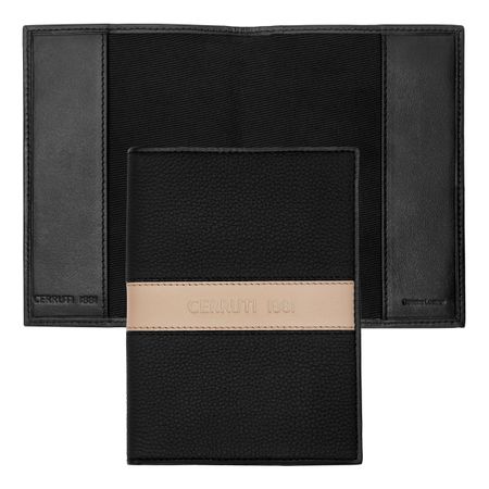 Etui na paszport Delano Taupe & Black P093057P PM-NLP406X