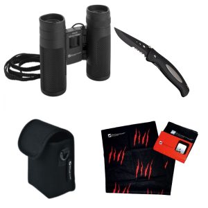 Zestaw lornetka, bandana, nóż CROSSET Schwarzwolf P085792K MC-F4800300SA303