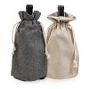 Torba na butelkę z bawełny z recyklingu 280g / BOTBAG P092058P