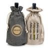 Torba na butelkę z bawełny z recyklingu 280g / BOTBAG P092058P