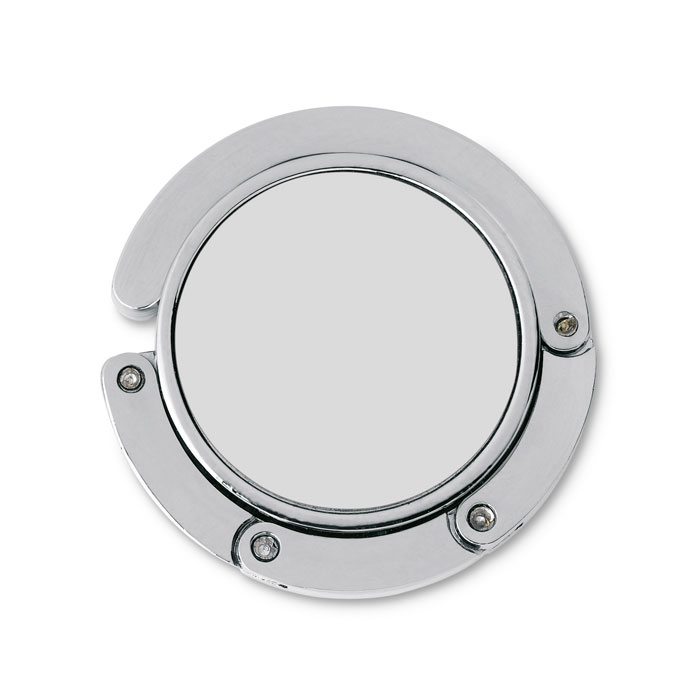 Elegancki uchwyt na torebkę P016931O srebrny