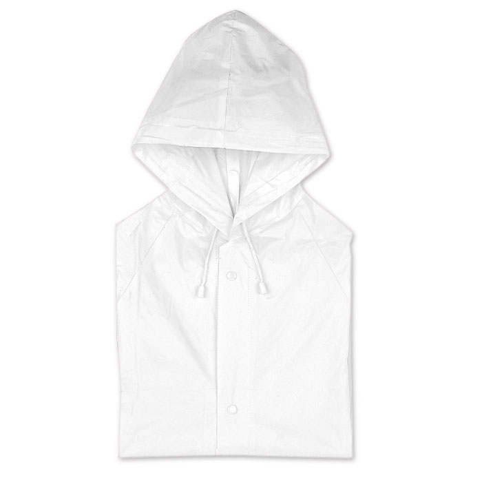 Płaszcz przeciwdeszczowy P017118O bialy