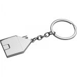 Brelok metalowy domek P085238K