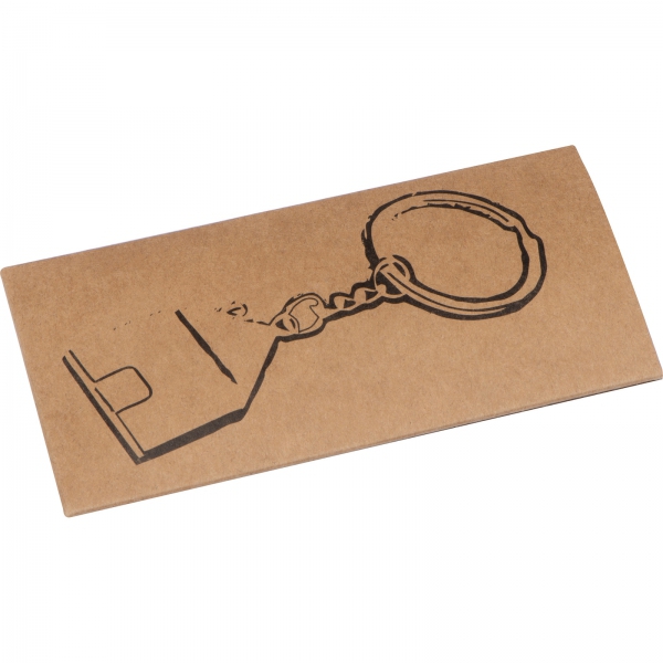 Brelok metalowy domek P085238K