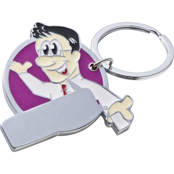 Brelok metalowy CrisMa P085536K fioletowy Brelok metalowy CrisMa P085536K fioletowy