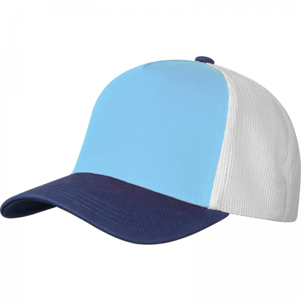 Czapka z daszkiem bawełniana 5 paneli CrisMa P085339K jasnoniebieski