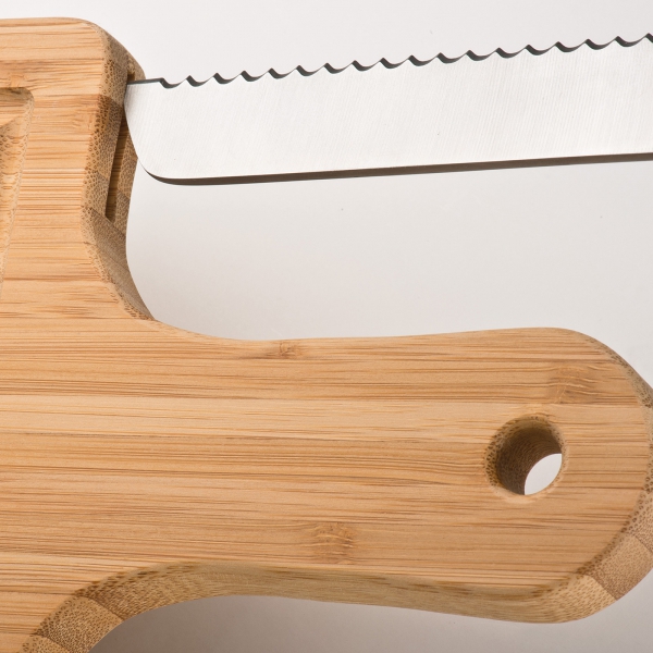 Deska kuchenna bambusowa z nożem P085326K