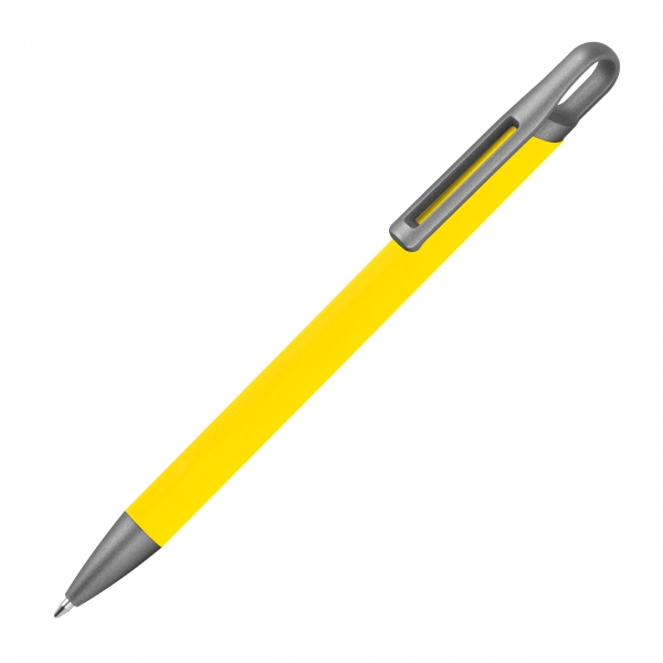 Długopis aluminiowy z recyklingu, półżelowy P101813K żółty