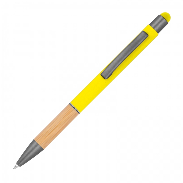 Długopis metalowy touch pen soft touch P086007K żółty