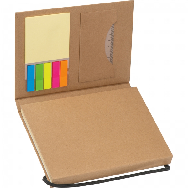 Folder z notatnikiem w linie i przyborami do pisania P086394K