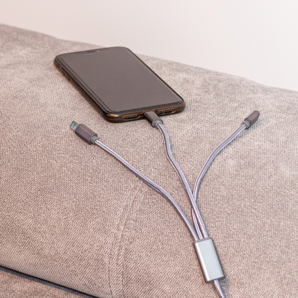 Kabel 3w1 do ładowania długi 120 cm P086862K