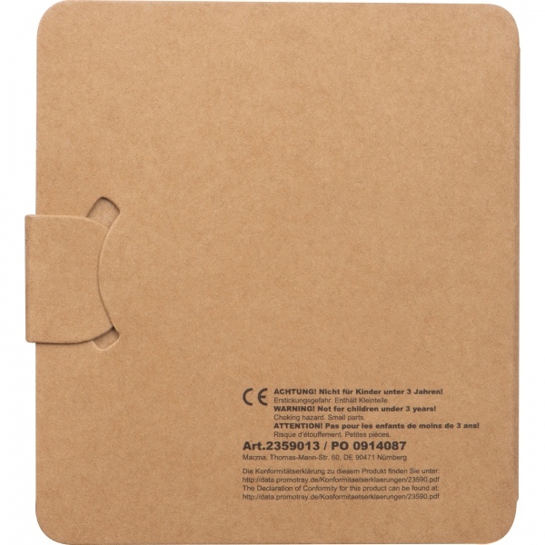 Kolorowanka z kredkami drewnianymi 12 kolorów P085321K