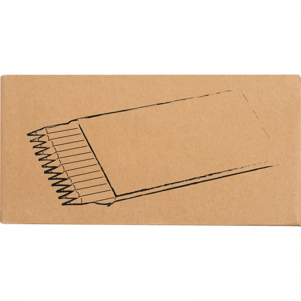 Kredki drewniane 12 kolorów P087037K