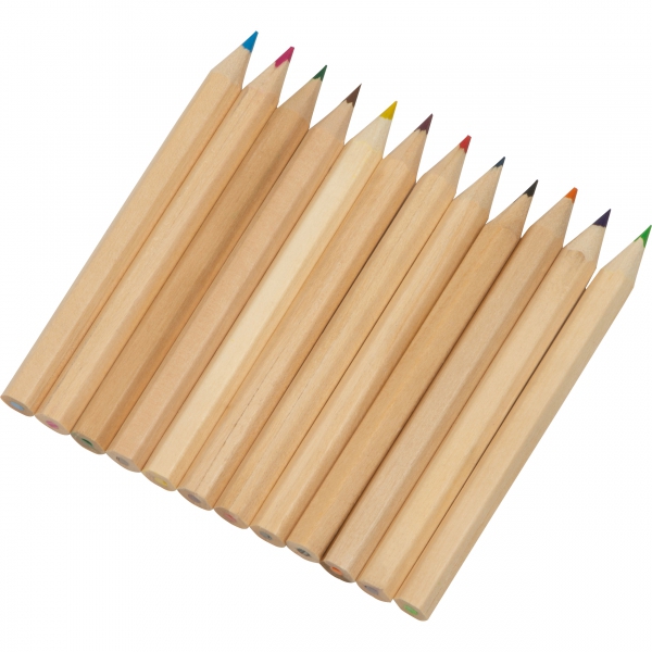 Kredki drewniane 12 kolorów P101836K
