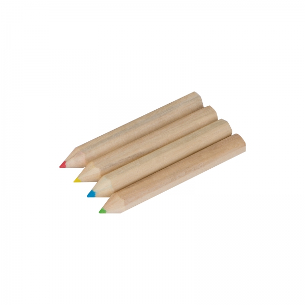 Kredki drewniane 4 kolory P085854K 2 Kredki drewniane 4 kolory P085854K